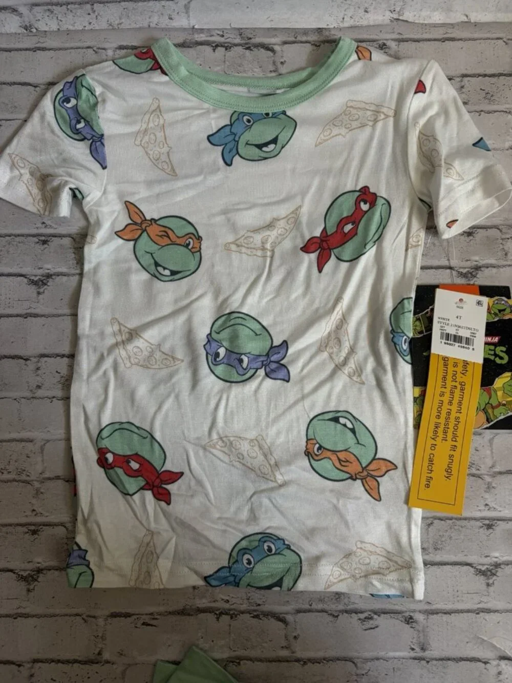 Nickelodeon TMNT Boys Pajama Set (Pants and Short Sleeve Shirt) Size 4t NWT
